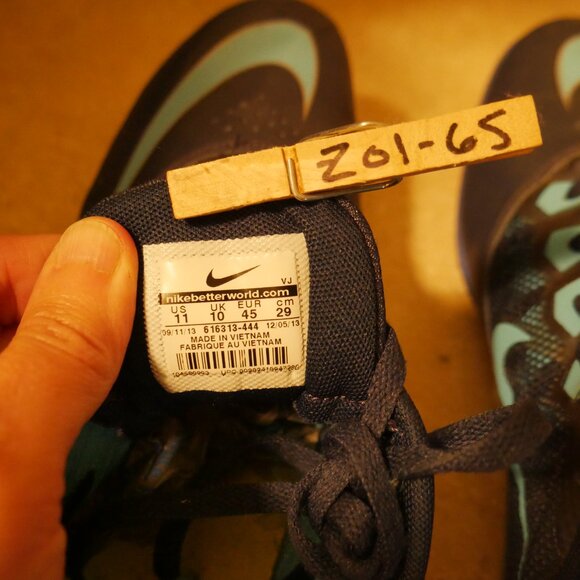 NIKE Rival S Racing Sprint Track Cleats Men's Size 11 Navy Blue 616313-444 GUC - Picture 8 of 8